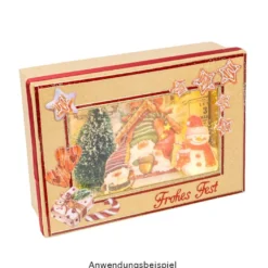 Kraftpapier-Geschenkboxen, rechteckig, verschiedene Größen, Rohlinge zum Weiterverzieren, 10 Stück