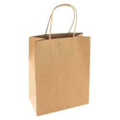 Kraftpapier-Taschen, 18cm x 23cm x 10cm, 170g/m², 16 Stück