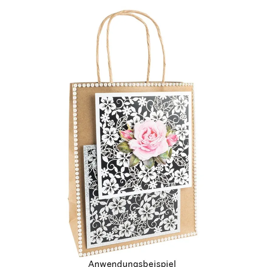 Kraftpapier-Taschen, 18cm x 23cm x 10cm, 170g/m², 16 Stück