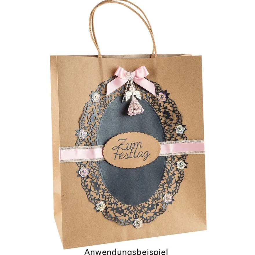 Kraftpapier-Taschen, 25,4cm x 30,5cm x 12,7cm, 170g/m², 12 Stück