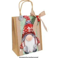 Kraftpapier-Taschen, 25,4cm x 30,5cm x 12,7cm, 170g/m², 12 Stück