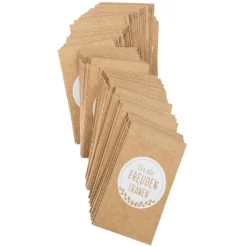 Kraftpapier-Tüten, Freudentränen, 10,6cm x 6,3cm, 200 g/m², weiß bedruckt, 100 Stück