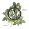 Kranz mit Rosen & Eukalyptus 1, innen: Ø 7,5 cm, außen: Ø 18cm
