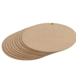 Kreativ-Platten, rund, zum Aufhängen, Ø14cm, Stärke: 2mm, 10 Stück