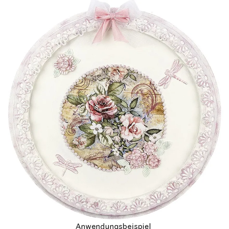 Kreativ-Rahmen, rund, Ø 29,5cm, mit Aufhängevorrichtung
