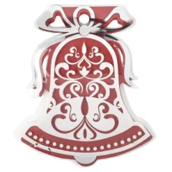 Kristallfolien-Grußkarten, Glocke, 12,5 x 13,5cm, Einleger versch. Farben, Umschläge, 10 Stück