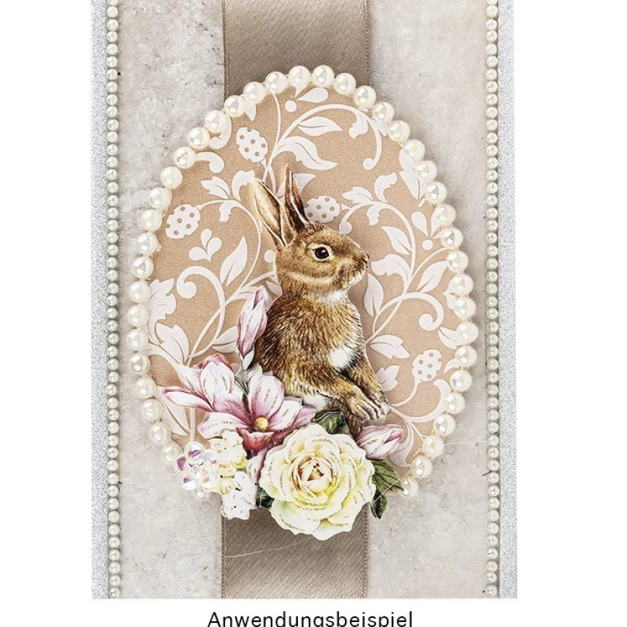 Kristallfolien-Grußkarten, Osterei, 16cm x 11cm, Einleger in versch. Farben,inkl. Umschläge,10 Stück