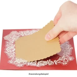 Kristall-Folie, 15x15cm, ausgestanzt, 10er Set, Design 4