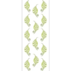 Kristallkunst, Blatt 1, selbstklebend, 10cm x 30cm, hellgelb