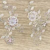 Kristallkunst, Blumenornament, selbstklebend, 10cm x 30cm, klar irisierend