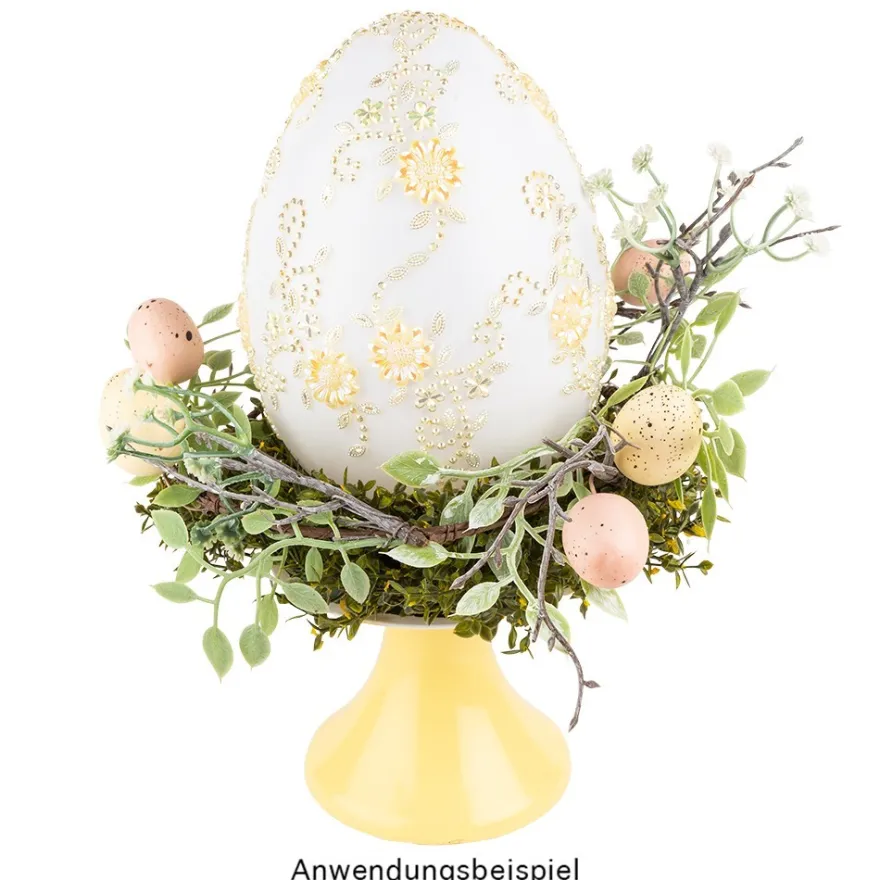 Kristallkunst, Blumenornament, selbstklebend, 10cm x 30cm, creme irisierend
