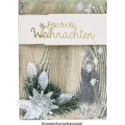Kristallkunst, Ornament 5, 10cm x 30cm, selbstklebend, klar irisierend, perlmutt