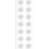 Kristallkunst, Ornament 9, 10cm x 30cm, selbstklebend, klar irisierend