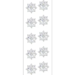 Kristallkunst, Ornament 1, selbstklebend, 10cm x 30cm, klar irisierend