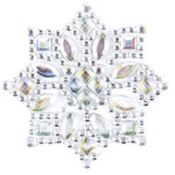 Kristallkunst, Ornament 1, selbstklebend, 10cm x 30cm, klar irisierend