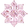 Kristallkunst, Ornament 1, selbstklebend, 10cm x 30cm, hellrosa irisierend