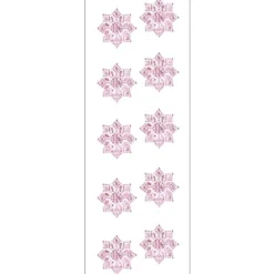 Kristallkunst, Ornament 1, selbstklebend, 10cm x 30cm, hellrosa irisierend