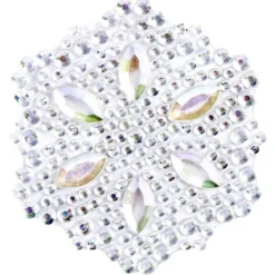 Kristallkunst, Ornament 3, selbstklebend, 10cm x 30cm, klar irisierend