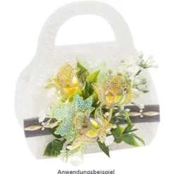 Kristallkunst, Rose, 10cm x 30cm, selbstklebend, verschiedene Farben, 5 Bogen
