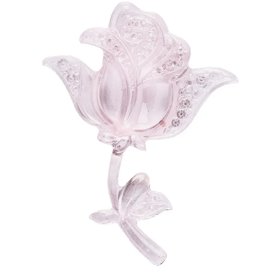 Kristallkunst, Rose, selbstklebend, 10cm x 30cm, hellrosa