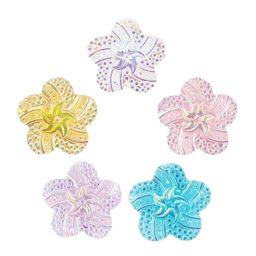 Kristallkunst, Schmuckstein Blüte 1, 10cm x 30cm, selbstklebend, verschiedene Farben, 5 Bogen
