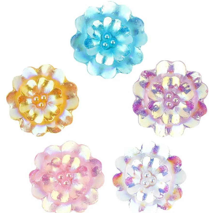 Kristallkunst, Schmuckstein Blüte 2, 10cm x 30cm, selbstklebend, verschiedene Farben, 5 Bogen