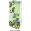 Kristallkunst-Schmucksteine, Gecko, 3,5cm x 5cm, transparent, klar, irisierend, 10 Stück