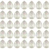 Kristallkunst-Schmucksteine, Tropfen 4, 3cm x 2cm, klar irisierend, 35 Stück