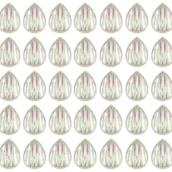 Kristallkunst-Schmucksteine, Tropfen 4, 3cm x 2cm, klar irisierend, 35 Stück