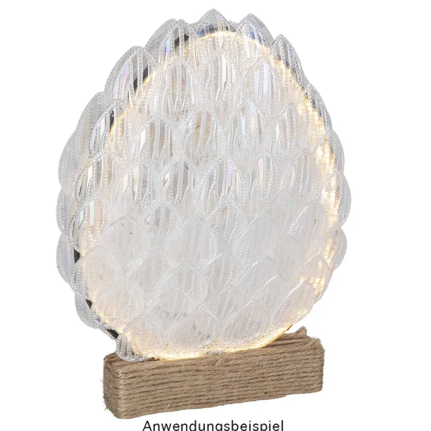 Kristallkunst-Schmucksteine, Tropfen 4, 4cm x 3cm, klar irisierend, 20 Stück