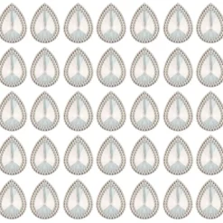 Kristallkunst-Schmucksteine, Tropfen 3, 3cm x 2cm, klar irisierend, 35 Stück