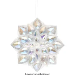 Kristallkunst-Schmucksteine, Tropfen 3, 2,5cm x 1,8cm, klar irisierend, 50 Stück