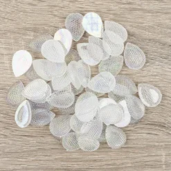 Kristallkunst-Schmucksteine, Tropfen 2, 2,5cm x 1,8cm, klar irisierend, 50 Stück