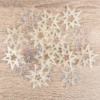 Kristallkunst-Schmucksteine, Stern, Ø 4,3cm, transparent, klar, irisierend, 16 Stück