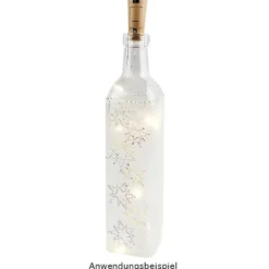 Kristallkunst-Schmucksteine, Stern, Ø 4,3cm, transparent, klar, irisierend, 16 Stück