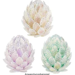 Kristallkunst, Tropfen & Ellipsen, 10cm x 30cm, selbstklebend, klar irisierend