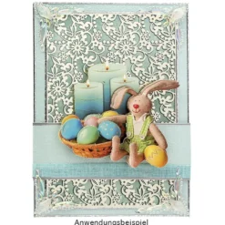 Kristallkunst, Zierecken-Ornament 1, 10cm x 30cm, selbstklebend, klar irisierend