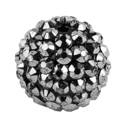 Kristall-Perlen, Ø 14mm, anthrazit, 10 Stück