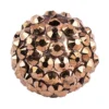 Kristall-Perlen, Ø 18mm, bronze, 10 Stück