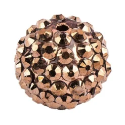Kristall-Perlen, Ø 14mm, bronze, 10 Stück