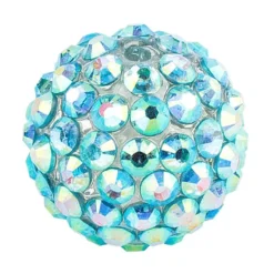 Kristall-Perlen, Ø 18mm, mint-irisierend, 10 Stück