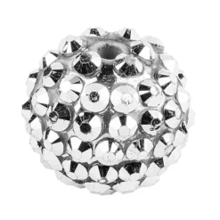 Kristall-Perlen, Ø 14mm, silber, 10 Stück