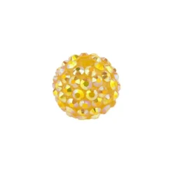 Kristall-Perlen, Ø14 mm, 10 Stück, gold-irisierend