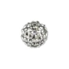 Kristall-Perlen, Ø10 mm, 10 Stück, silber
