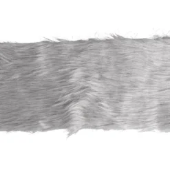 Kunstfell-Band, 12cm breit, 2m lang, hellgrau
