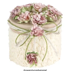 Kunstfell-Band Teddy, 8cm breit, 2m lang, creme-weiß