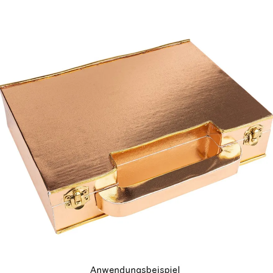 Kunstleder, metallic, 15cm breit, 1,5m lang, kupfer