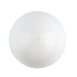 Kunststoff-Eier mit Loch, 6cm hoch, Ø 4,5cm, weiß, inkl. Nylonband und Ösen, 100 Stück