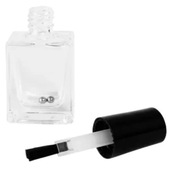 Lackflaschen für 10ml Inhalt, 6,8cm x 3,1cm x 2cm, mit Pinselapplikator, 10 Stück
