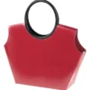 Lack-Taschen mit Henkeln, Stanzformen, Lackpapier, rot, 21,5cm, 5 Stück